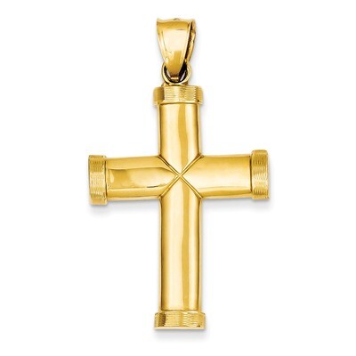 Latin Cross Pendant 14k Gold Polished C887, MPN: C887, 752908095014