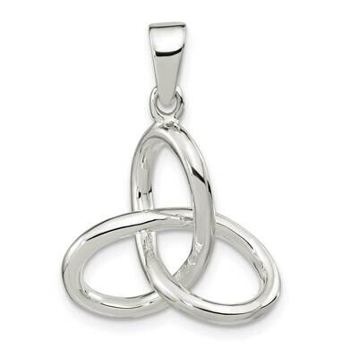 Infinity Triangle Pendant Sterling Silver Polished QP5529, MPN: QP5529,