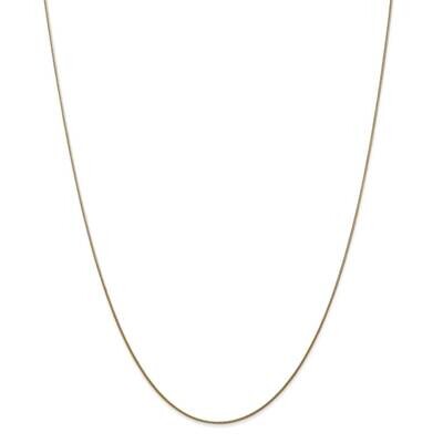.8mm Round Snake Chain 22 Inch 14k Gold SNA060-22, MPN: SNA060-22, 883957170404