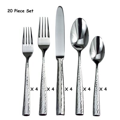 Ricci Anvil 20 Piece Flatware Set 18/10 Stainless Steel 10959, MPN: 10959,