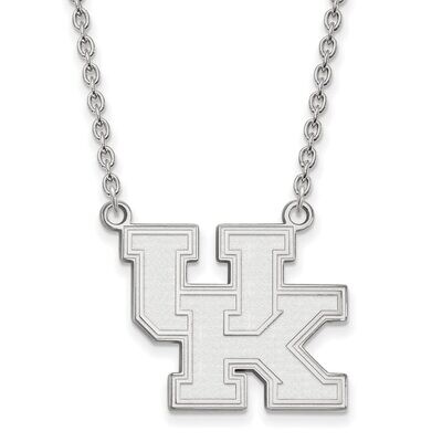University of Kentucky Large Pendant with Chain Necklace 10k White Gold 1W016UK-18, MPN: 1W016UK-18…