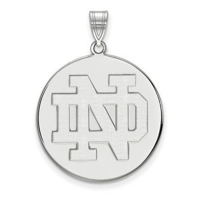 University of Notre Dame XLarge Disc Pendant Sterling Silver SS041UND, MPN: SS041UND, 191101122200