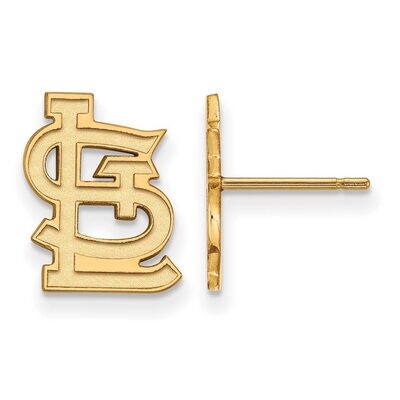 Saint Louis Cardinals Small Post Earring Gold-plated Silver GP051CRD, MPN: GP051CRD, 886774947617