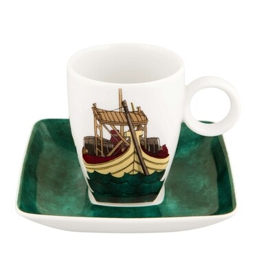 Vista Alegre Alma De Porto Coffee Cup &amp; Saucer Barco Rebelo, MPN: 21114199,