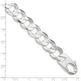 20 Inch 15.75mm Concave Beveled Curb Chain Sterling Silver QCBC400-20, MPN: QCBC400-20, 883957624433