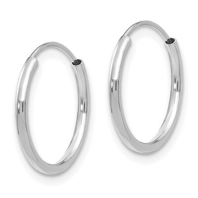 Endless Hoop Earrings - 14k White Gold SE191 by Madi K, MPN: SE191, 886774998220
