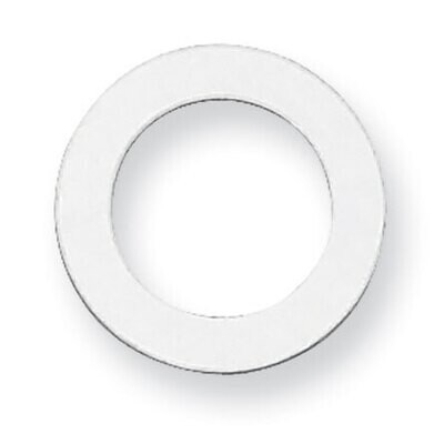 Circle with Hole Stamping Sterling Silver Rhodium-plated SS1055, MPN: SS1055,