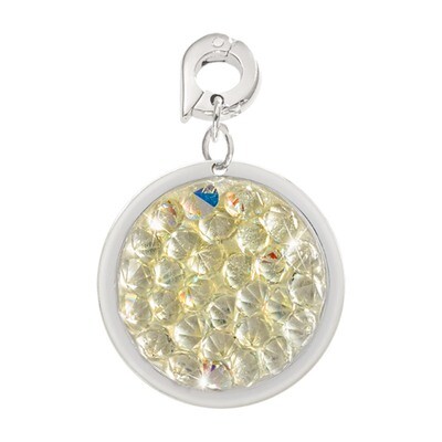 Nikki Lissoni Clear Swarovski Rock Crystal Charm Silver-Plated 20mm D1088SM, MPN: D1088SM, 87188192…