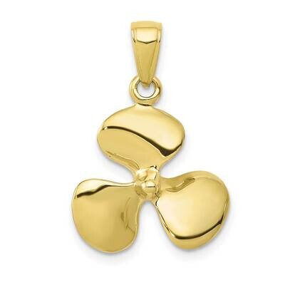 3-Dimensional Propeller Pendant 10k Gold Polished 10C2480, MPN: 10C2480,