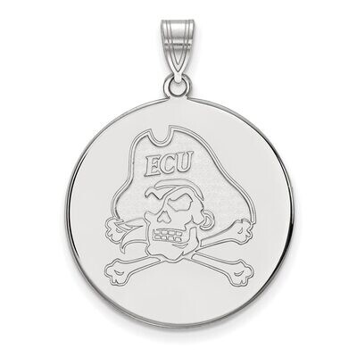 East Carolina University Extra Large Disc Pendant Sterling Silver SS064ECU, MPN: SS064ECU, 88677468…
