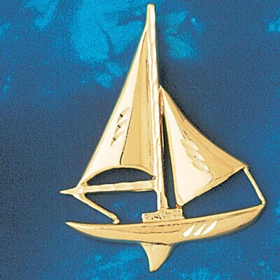 Dazzlers Jewelry Sailboat Pendant Necklace Charm Bracelet in Yellow, White or Rose Gold 1233, MPN: …