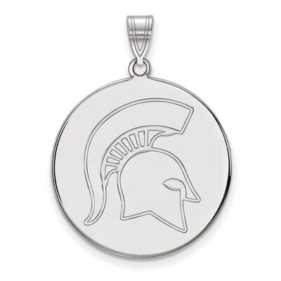 Michigan State University Extra Large Disc Pendant Sterling Silver SS071MIS, MPN: SS071MIS, 8867746…
