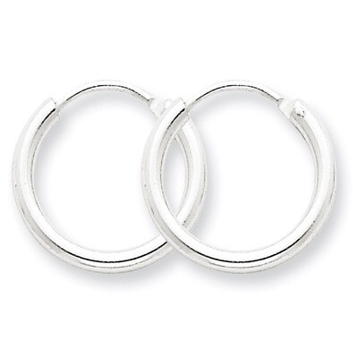 2mm Hoop Earrings Sterling Silver QE4364, MPN: QE4364, 883957929873