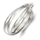 Triple Intertwining Ring Sterling Silver QR1812, MPN: QR1812, 883957184050