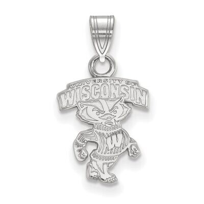 University of Wisconsin Small Pendant 14k White Gold 4W071UWI, MPN: 4W071UWI, 886774854137