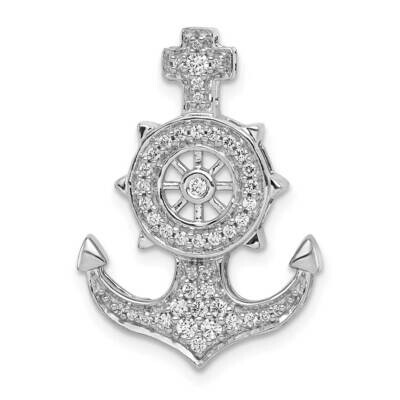 Mariners Anchor Chain Slide 14k White Gold Diamond PM4055-025-WA, MPN: PM4055-025-WA, 883957296074