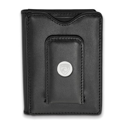 NHL Florida Panthers Black Leather Money Clip Walle Sterling Silver SS011PTH-W1, MPN: SS011PTH-W1, …