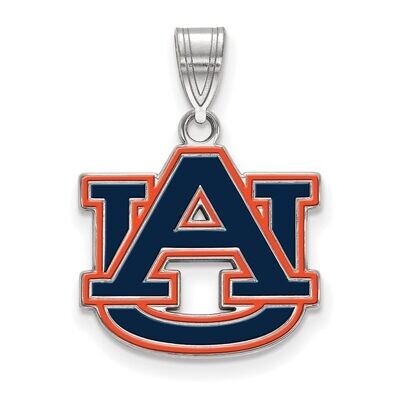 Auburn University Medium Enamel Pendant Sterling Silver SS076AU, MPN: SS076AU, 886774678320