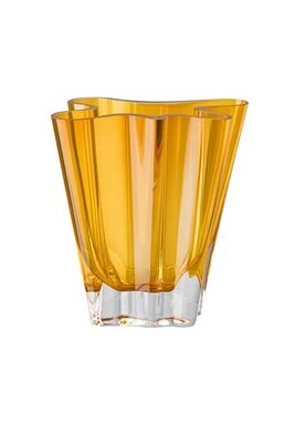 Rosenthal Flux Amber Crystal Vase 5 1/2 Inch, MPN: 69160-321614-47014, 790955180574