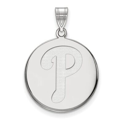 Philadelphia Phillies Large Disc Pendant 10k White Gold 1W018PHI, MPN: 1W018PHI, 886774781938