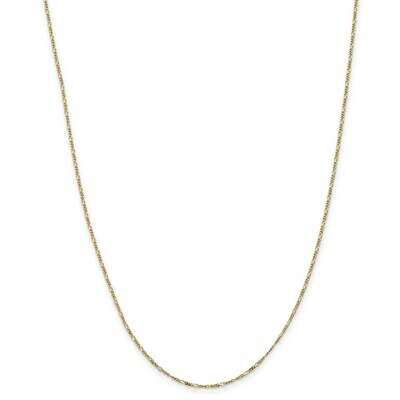 1.25mm Flat Figaro Chain Anklet 10 Inch 10k Gold 10PE7-10, MPN: 10PE7-10, 191101568282