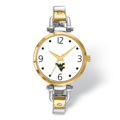 West Virginia University Elegant Ladies 2-tone Watch WVU172, MPN: WVU172, 191101125188