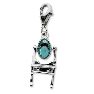 Vanity Charm Sterling Silver Enamel QCC622 by Amore La Vita, MPN: QCC622, 886774074108