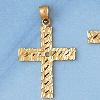 Dazzlers Jewelry Cross Pendant Necklace Charm Bracelet in Yellow, White or Rose Gold 8009, MPN: DZ-…