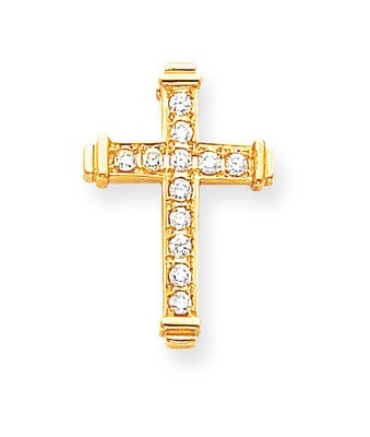 Diamond Latin Cross Pendant 14k Gold XP95AA, MPN: XP95AA, 883957211992