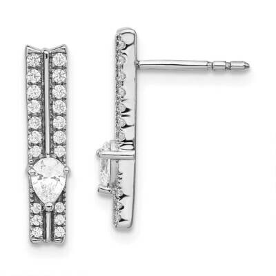 Fancy Earrings 14k White Gold Diamond EM3880-050-WA, MPN: EM3880-050-WA, 883957258409
