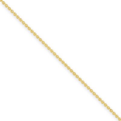 2mm Solid Polished Cable Chain Anklet 9 Inch 14k Gold PEN138-9, MPN: PEN138-9, 886774103723