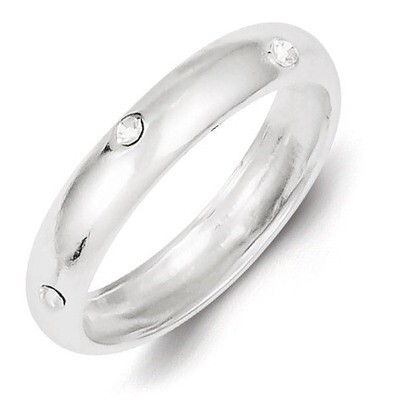 Stellux Crystal Ring Sterling Silver QR4196, MPN: QR4196, 883957556321