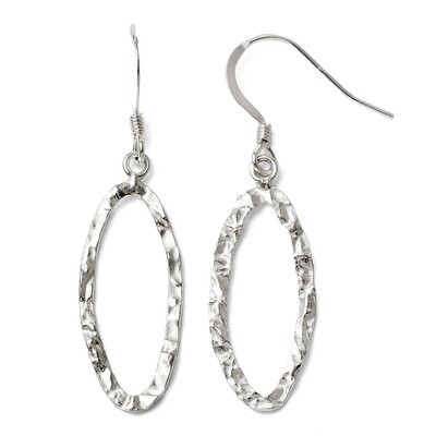 Leslie&#39;s Diamond-cut Shepherd Hook Dangle Earrings - Sterling Silver HB-VA26, MPN: VA26, 8839570209…