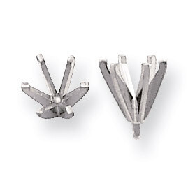 Round 6-Prong High With Peg .05Ct. Setting 14k White Gold WG151-1, MPN: WG151,