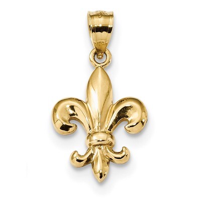Fleur de Lis Pendant 14k Gold Polished K5941, MPN: K5941, 886774112190