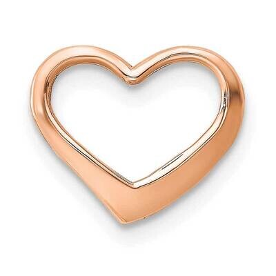 Heart Chain Slide 14k Rose Gold Polished K7119R, MPN: K7119R,