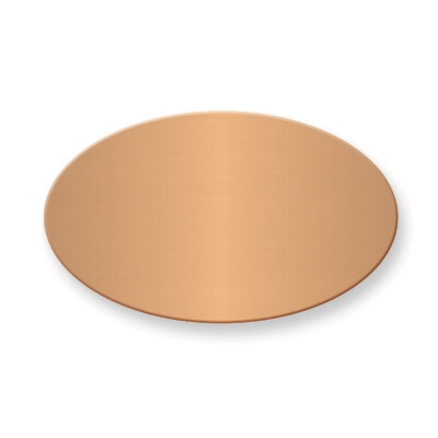 1 1/8 x 1 7/8 Oval Copper Aluminum Plates-Sets of 6  GM3720-CA, MPN: GM3720-CA,