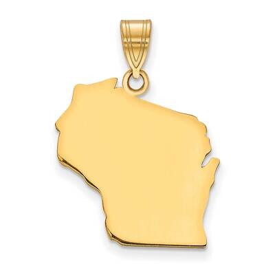 Wi State Pendant Bail Only 14k Gold XNA707Y-WI, MPN: XNA707Y-WI, 886774754307