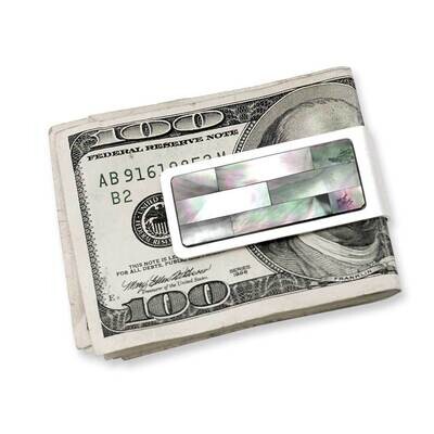 Black Mother Of Pearl Money Clip GM2933, MPN: GM2933,