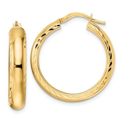 Hoop Earrings 14k Gold Polished TF2042, MPN: TF2042, 883957987811