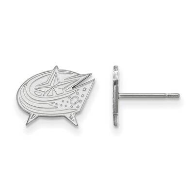 Columbus Blue Jackets Extra-Small Post Earrings Sterling Silver Rhodium-plated SS021BJA, MPN: SS021…