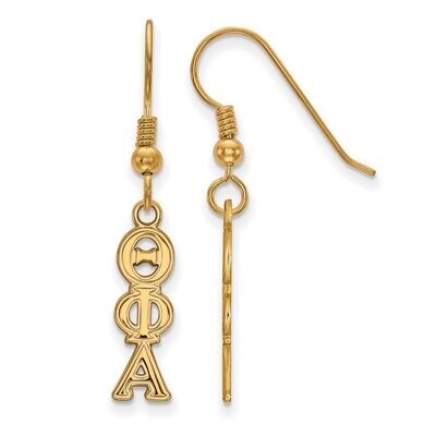 Theta Phi Alpha Dangle Medium Earrings Gold-plated Silver GP004TPA, MPN: GP004TPA, 886774899091
