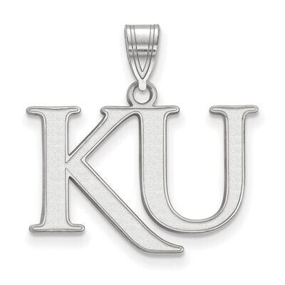University of Kansas Medium Pendant 10k White Gold 1W052UKS, MPN: 1W052UKS, 886774790213