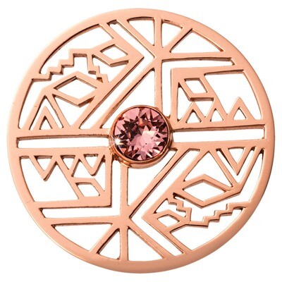 Nikki Lissoni Wild Free Rose Gold-Plated 43mm Coin C1591RGL, MPN: C1591RGL, 8719075300435