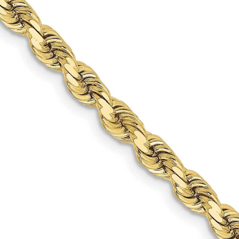3.75mm Diamond-Cut Rope Chain 30 Inch 10k Gold 10K027-30 - HomeBello