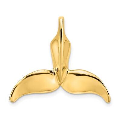 Engraved Whale Tail Charm 14k Gold 3-D Polished K7676, MPN: K7676, 637218012398