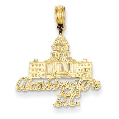 Washington D.C. Capitol Building Pendant 14k Gold C3097, MPN: C3097, 637218049073