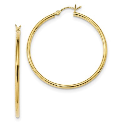 Hoop Earrings Sterling Silver Gold-Tone Polished QE13140, MPN: QE13140, 191101233364