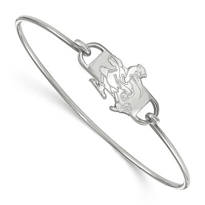 University of Miami Small Center Wire Bangle Sterling Silver SS061UMF-8, MPN: SS061UMF-8, 191101096…