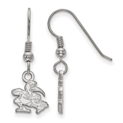 University of Miami x-Small Dangle Earring Wire Sterling Silver SS048UMF, MPN: SS048UMF, 8867747242…
